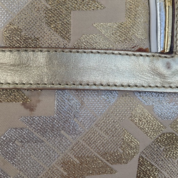 L.A.M.B. by Gwen Stefani Metallic Gold Handbag. Gold and Silver Metallic Glam - Picture 16 of 16